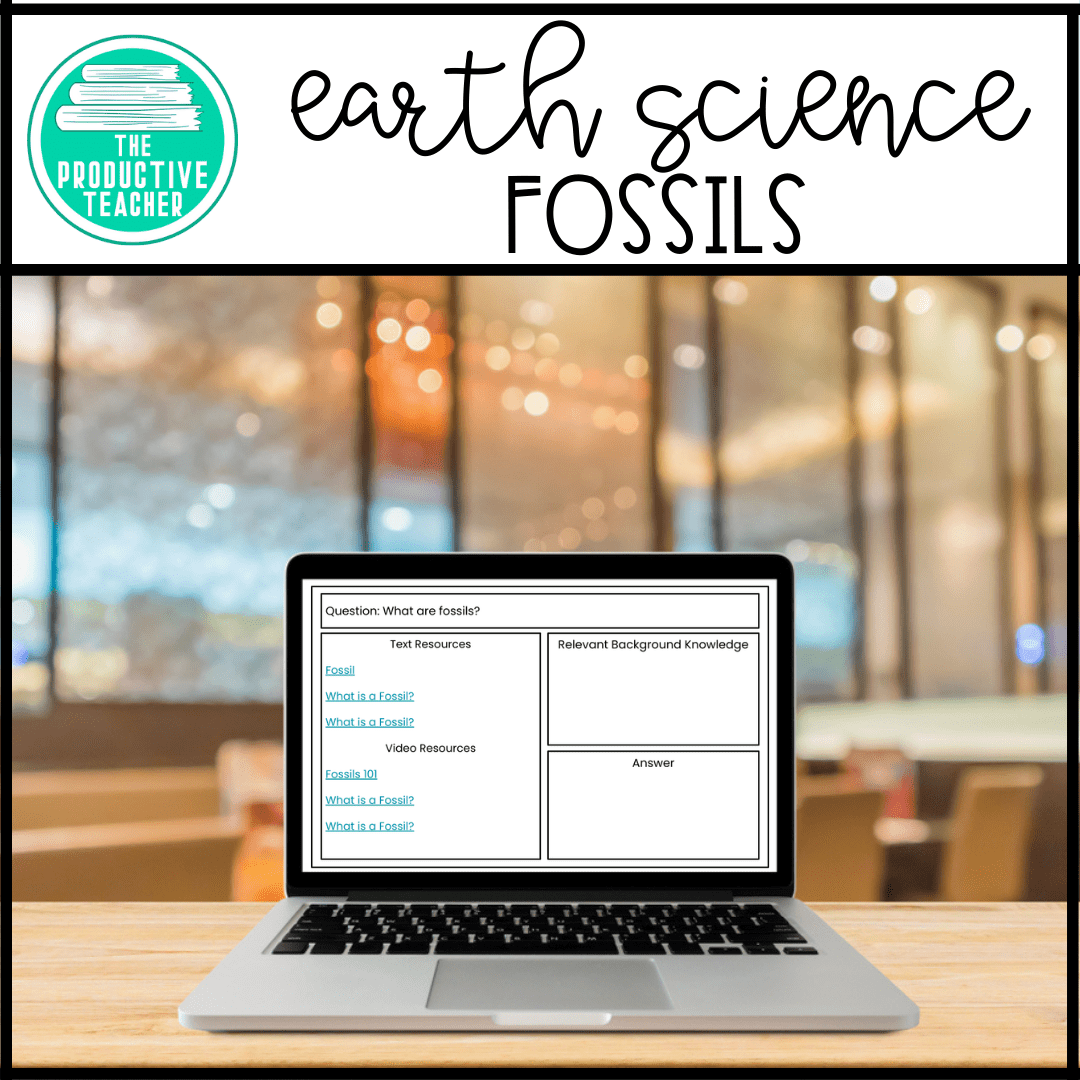 Fossils Question and Answer Activity | The Productive Teacher