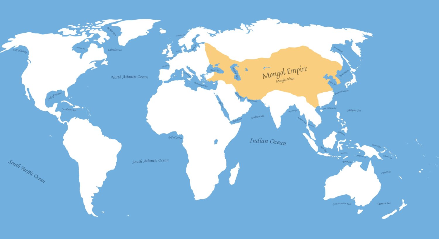 map of Mongol Empire