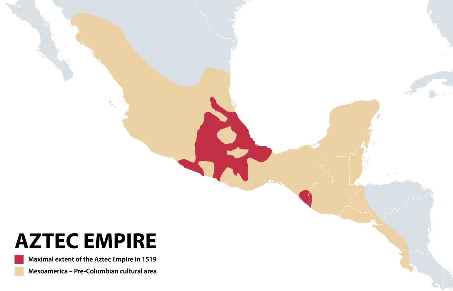map of the Aztec Empire