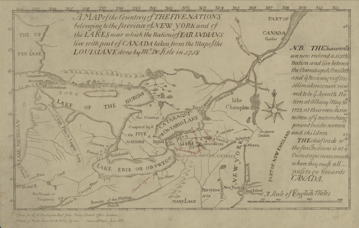 map of the Haudenosaunee Confederacy